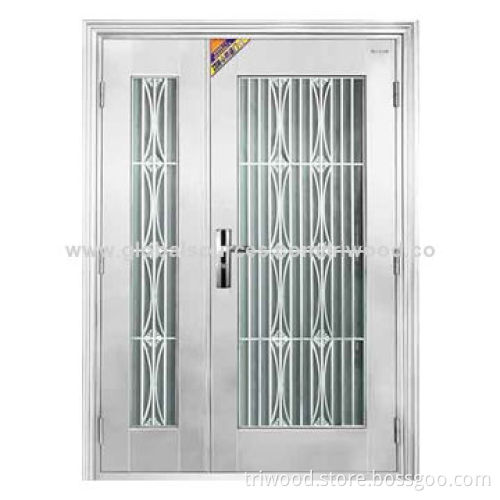 Exterior Steel Security Door, Welcome Customization, 0.3 to 1.2mm Steel Sheet Thickness